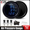 Blue LED Air Pressure Gauge 3 In 1 Digital Display Air Press Car Accessories With 3 PCS 0-220PSI 1/8NPT Sensors For 12V24V Cars