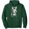Creepy Cute Goth Bunny Horror Kawaii Rabbit Grunge Aesthetic Pullover Hoodie