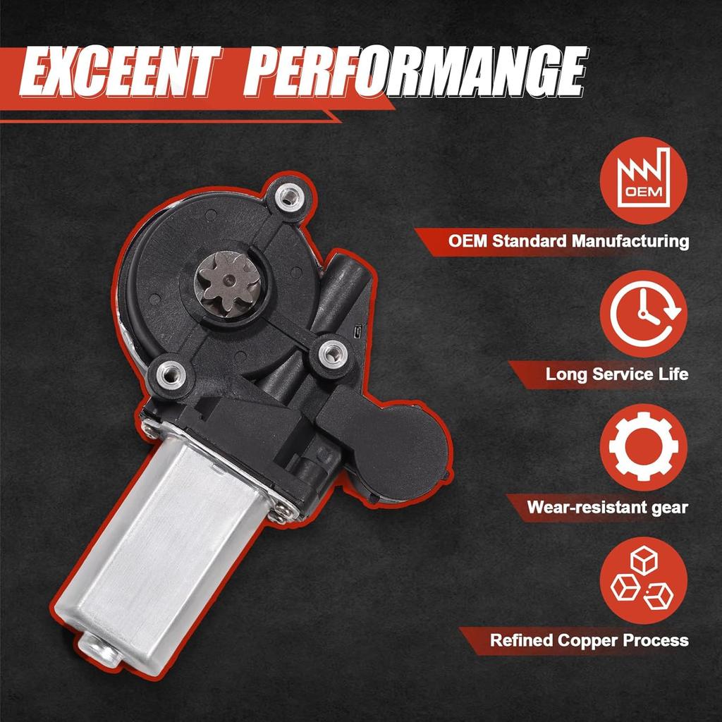 Моторчик стеклоподъемника, совместимый с Toyota Camry 2002-2006, Highlander 2001-2007, RAV4 2001-2005 и Scion XA 2004-2006, Передняя левая сторона водителя,