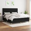 3142587 vidaXL Divan Bed with Mattress Black 160x200 Cm Fabric