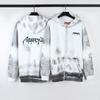 Vintage Streetwear Zip-Up Hoodie Loose Fit Men Winter Retro Sweatshirt