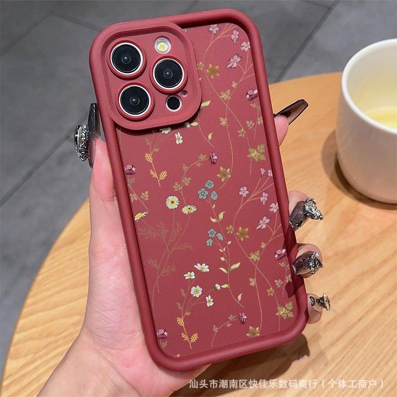 Цветочная линия для чехла мобильного телефона iPhone 11/12/13/14/15 Apple 16promax полноразмерный X/XS