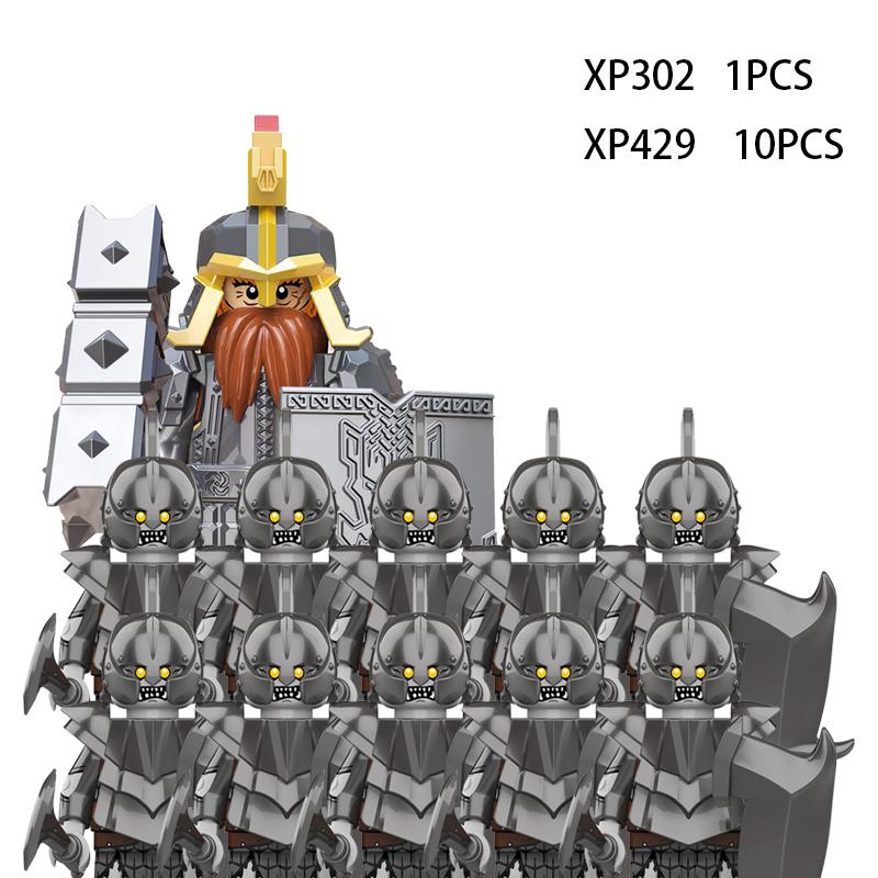 Medieval Elf Rohan Soldiers Guard Army Lotr Action Figures Mini Bricks Doll Assemble Building Blocks DIY Toys for Kid Gifts