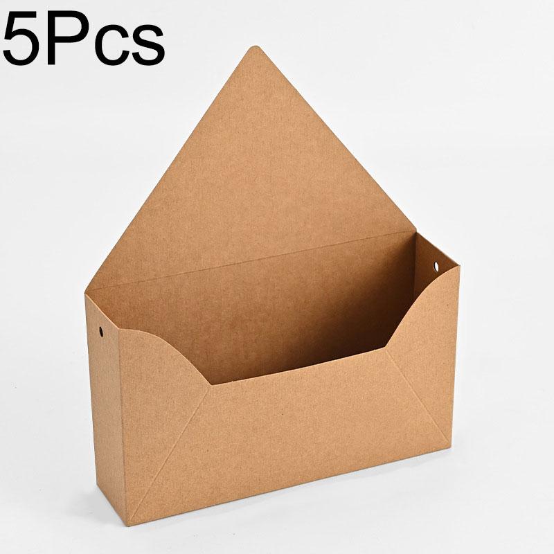 5Pcs Envelope Gift Box DIY Envelope Gift Paper Eco-Friendly Flower Box Bouquet Wrapping Printing
