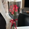 20PCS Transparent Flower Packaging Bag Kraft Paper Flower Paper Bag  Valentine's Day Gift