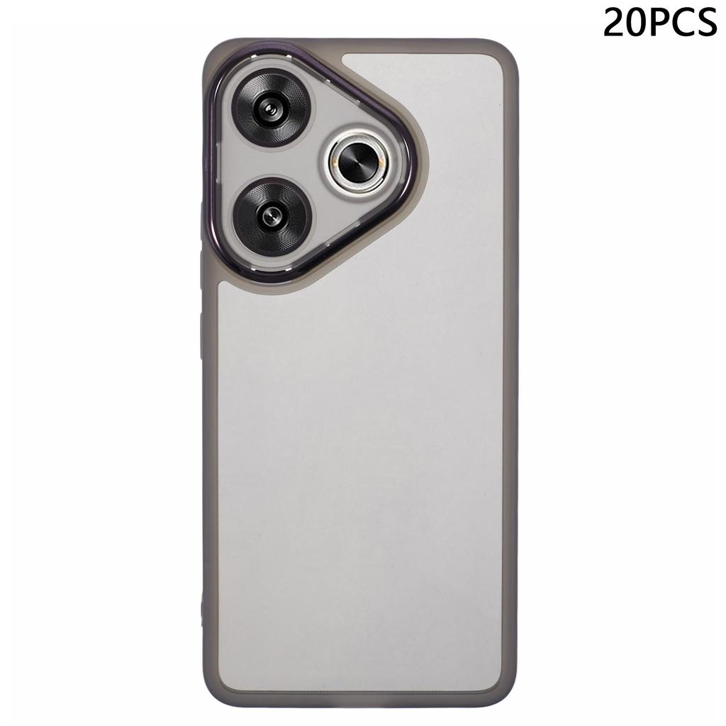 Bulk Purchasing 20Pcs TPU Case for Xiaomi Redmi Turbo 3 5G/Poco F6 5G Electroplated Camera Frame Phone Cover Precise Cutouts