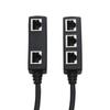 Extension LAN Ethernet RJ45 Connector Network Connector RJ45 Splitter Extender Adapter Cable