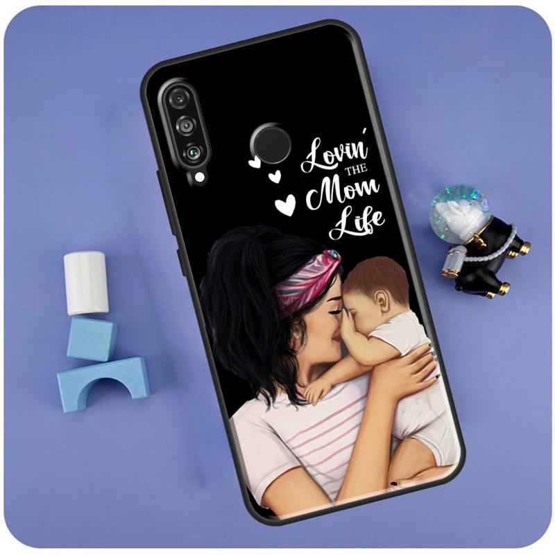 Супер папа мама малышка двойняшки Для Huawei Nova 11 Pro 9 10 SE 7i 8i 11i 12i Y60 Y61 Y70 Y72 Y73 Y90 Y91 P30 P40 Lite Чехол
