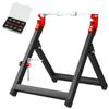 Manual motorcycle wheel balancer aluminum steel wheel damage balancing foldable 40x39.5x40.5cm black