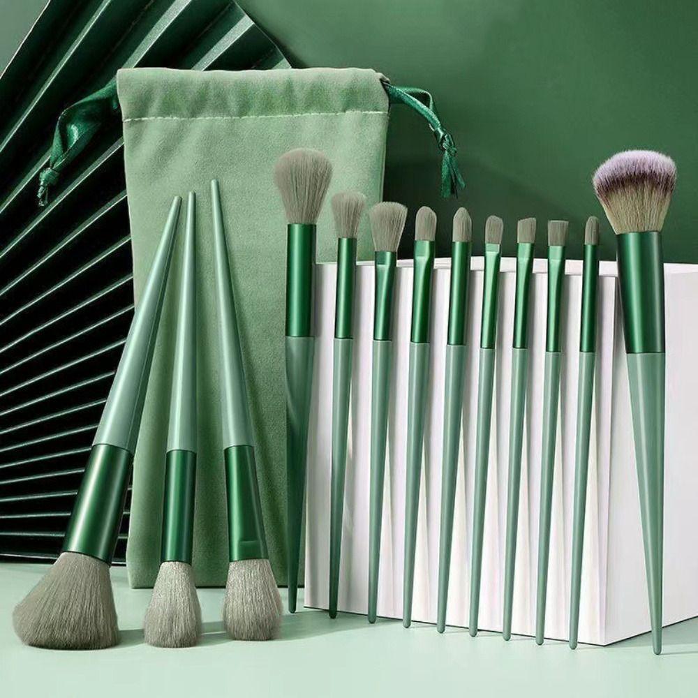 13Pcs/Set Furry Eyeshadow Powder Brush Professional Cosmetic Brush Set Appointment