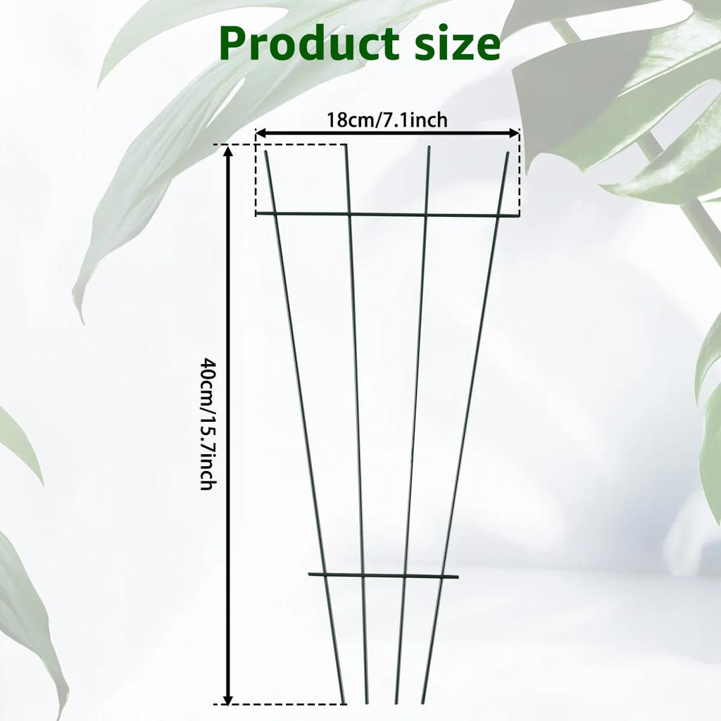 2 шт. решетки для растений, железная решетка для вьющихся растений, стойка для поддержки выращивания виноградной лозы 15,7×7,1 дюйма, опора для цветов