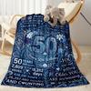 Vintage 1976 Milestone Birthday Flannel Blanket-Soft and Suitable for Sofas,Beds,Offices,Travel,All Seasons,Great Gift for Holidays and Birthdays.