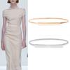 Elastic Gold Chain Belts For Women Waist Silver Waistband Stretch Golden Belt Dress Skirt Decor