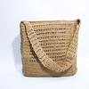 New Shoulder Hollow Straw Bag Versatile Hand-woven Bag Women's Large-capacity Tote Bag Vacation Beach Bag