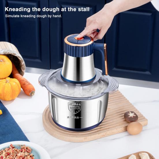5L Electric Meat Grinder Meat Mincer with Sharp Blades 5 Speeds Low Noise Vegetable Meat Chopper Multifunctional Food Processor