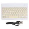 Portable Mini Wireless Bluetooth Keyboard Spanish for IpadSamsungXiaomiHuawei Tablet PCYellow