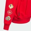 adidas Худи Originals Мягкое, приятное для кожи, удобное, дышащее, с капюшоном, красное, детские худи JM5864