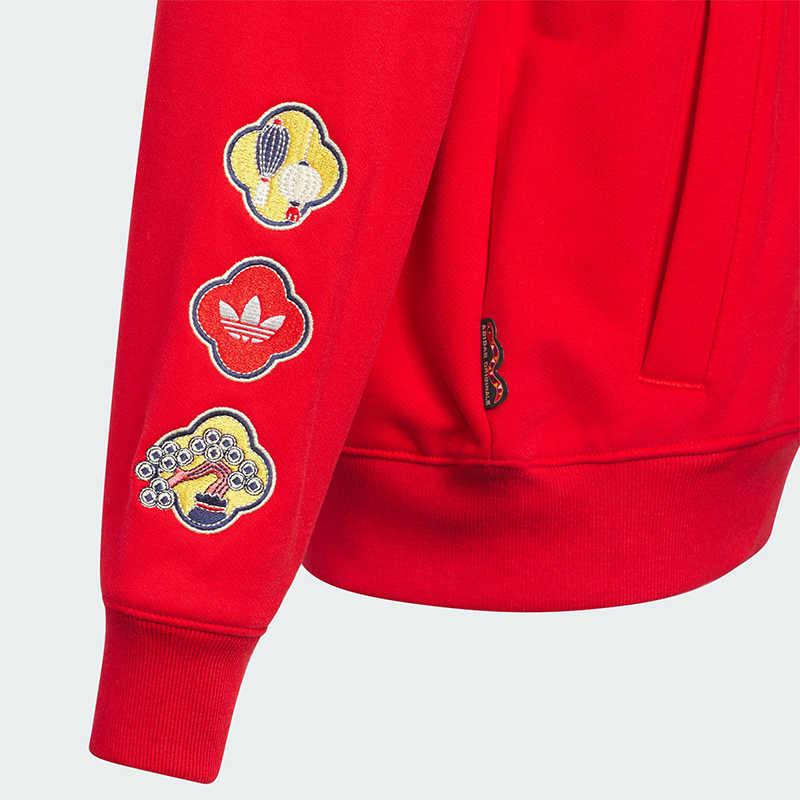 adidas Худи Originals Мягкое, приятное для кожи, удобное, дышащее, с капюшоном, красное, детские худи JM5864