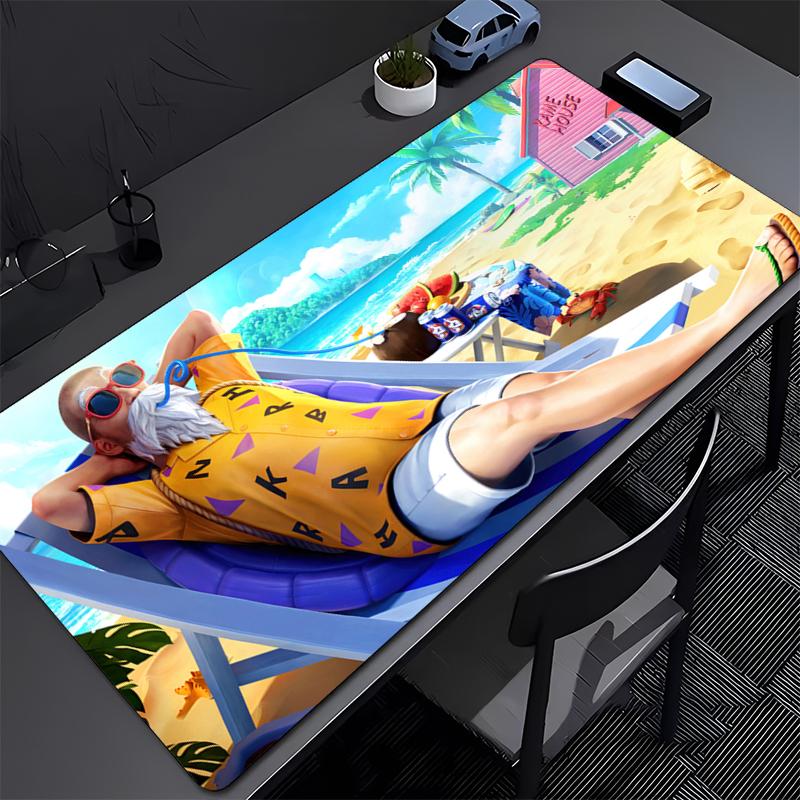 Dragon Ball Master Roshi Gaming Mouse Pad Gamer Computer Accessories Keyboard Table Mat Mousepad Company Desk mat Large Mousepad