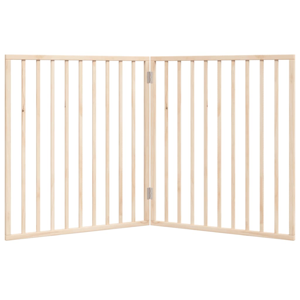 vidaXL Hundegitter Faltbar 2 Paneele 160 cm Pappelholz