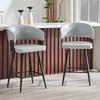Modern upholstered dining chair with backrest and armrests, minimalist restaurant chair for home, kitchen, hotel, showroom, mid-century style