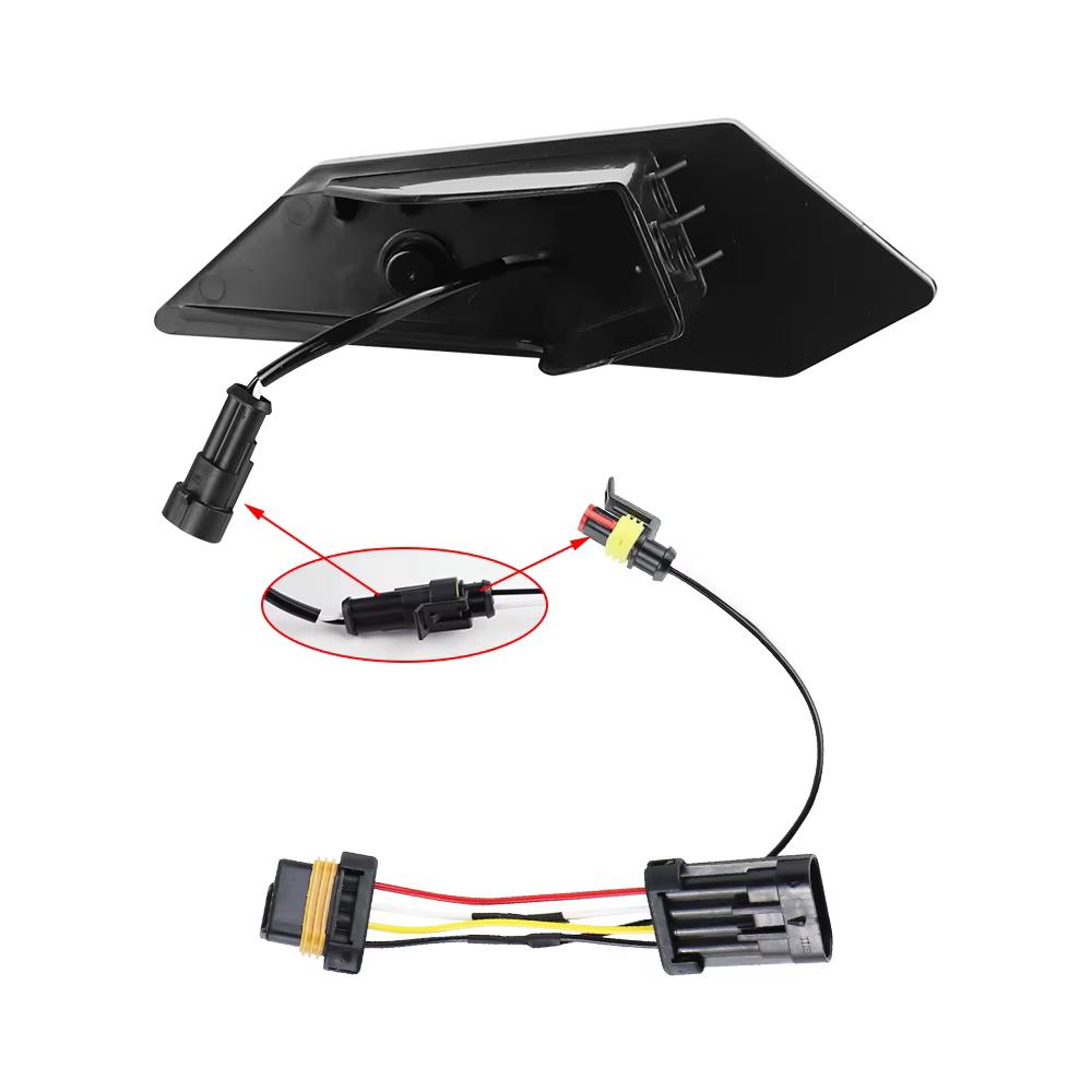 Пара прозрачных светодиодных задних боковых габаритных огней для Polaris RZR PRO XP 4 2020-2025 RZR PRO R 2025-2025 RZR TURBO R 2025-2025