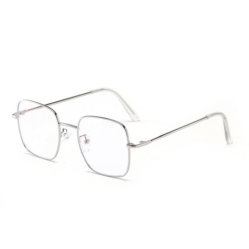 Очки 3463 с круглым лицом, металлическая квадратная оправа, ретро, большая оправа, плоское зеркало