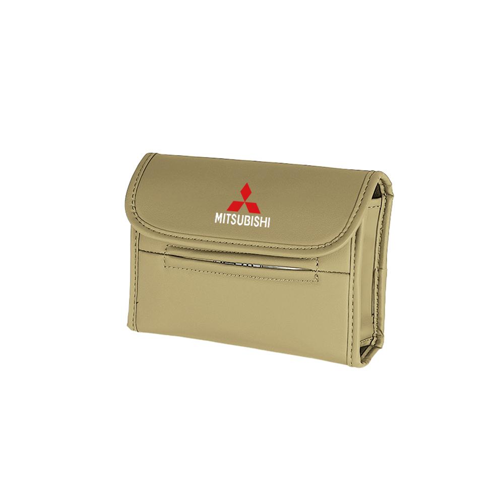 Car Tissue Box Car Seat Back Tissue Hanging Storage Bag For Mitsubishi ASX EVO Lancer EX Montero Mirage Outlander Grandis Pajero