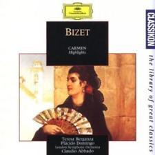 CD CLAUDIO ABBADO TERESA BERGANZA PL Carmen Highlights 4394962 Deutsche Grammo Germany Classical Used