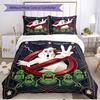 3pcs Duvet Cover Set (1*Duvet Cover + 2*Pillowcase, Without Core), Ghostbusters Print Soft All‑Season Bedding Set, Home Bedroom Decor Gift