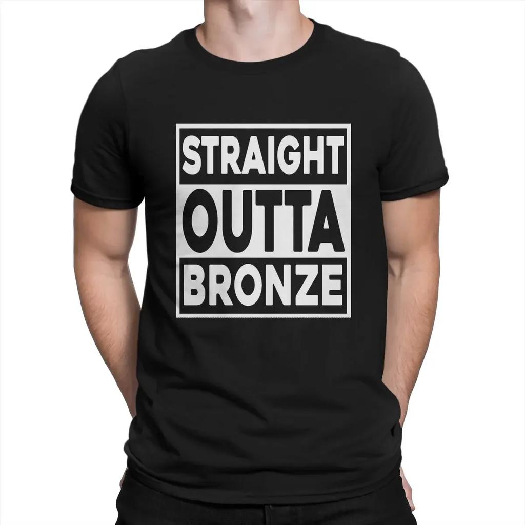 Футболки с коротким рукавом League of Legends LOL Competitive Games, мужские футболки Straight Outta Bronze Essential Unique Tees