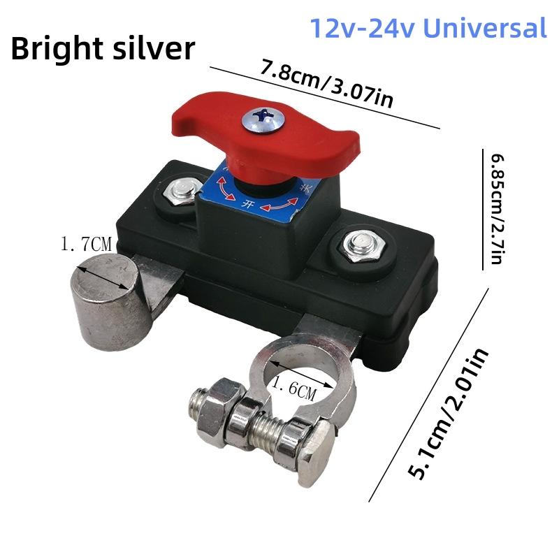 1 шт. Универсальный 12 В 24 В Выключатель питания автомобильного аккумулятора Разъединитель Чистая медь Высокая проводимость Для автомобиля Грузовика Лодки Автодома