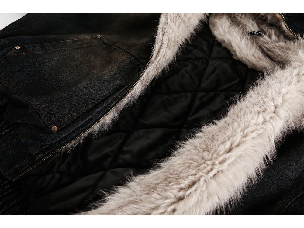 Men's Trendy Hooded Winter Outerwear with Pocket Details