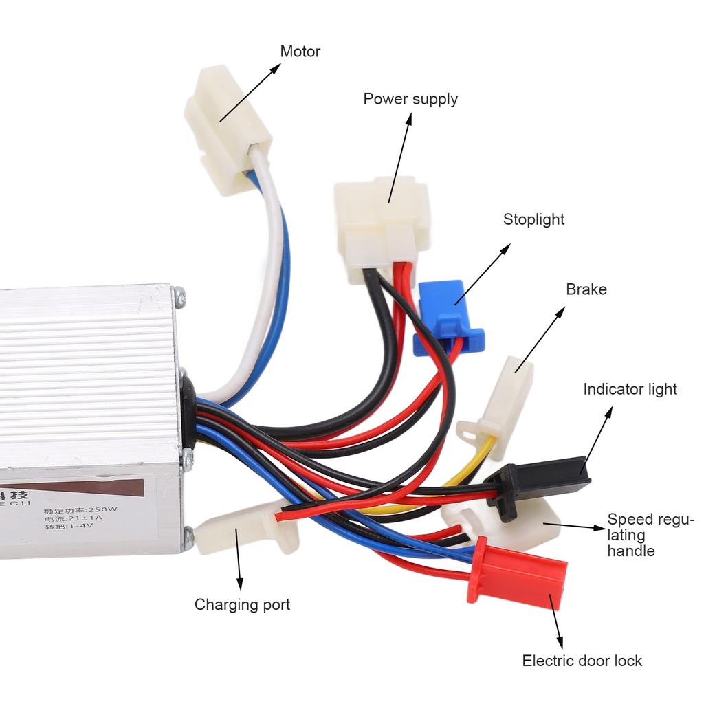 Электровелосипед Щеточный Двигатель Термостойкость 24 В 250 Вт Алюминиевый Сплав Комплект Двигателя для Электровелосипеда Полностью Оборудованный для Конверсии