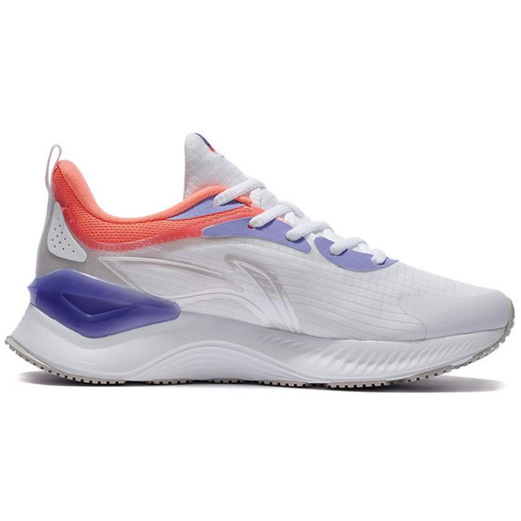 Li Ning YueYing Элемент Беговые кроссовки Женские Низкие Белый/Фиолетовый ARHS010-1