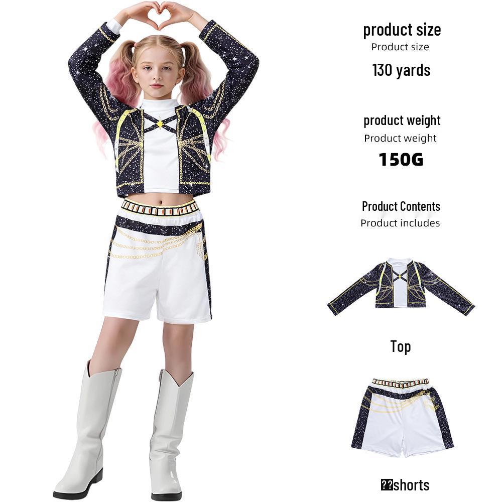 K-POP Demon Hunter Girl Group Cosplay Costume for Kids - Superstar Rumizzoi Collection