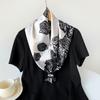 Silk Scarf Large Square Scarf Women's New 90cm Headband Satin Scarf Satin Scarf Sateen Large Square Scarf Printed Shawl