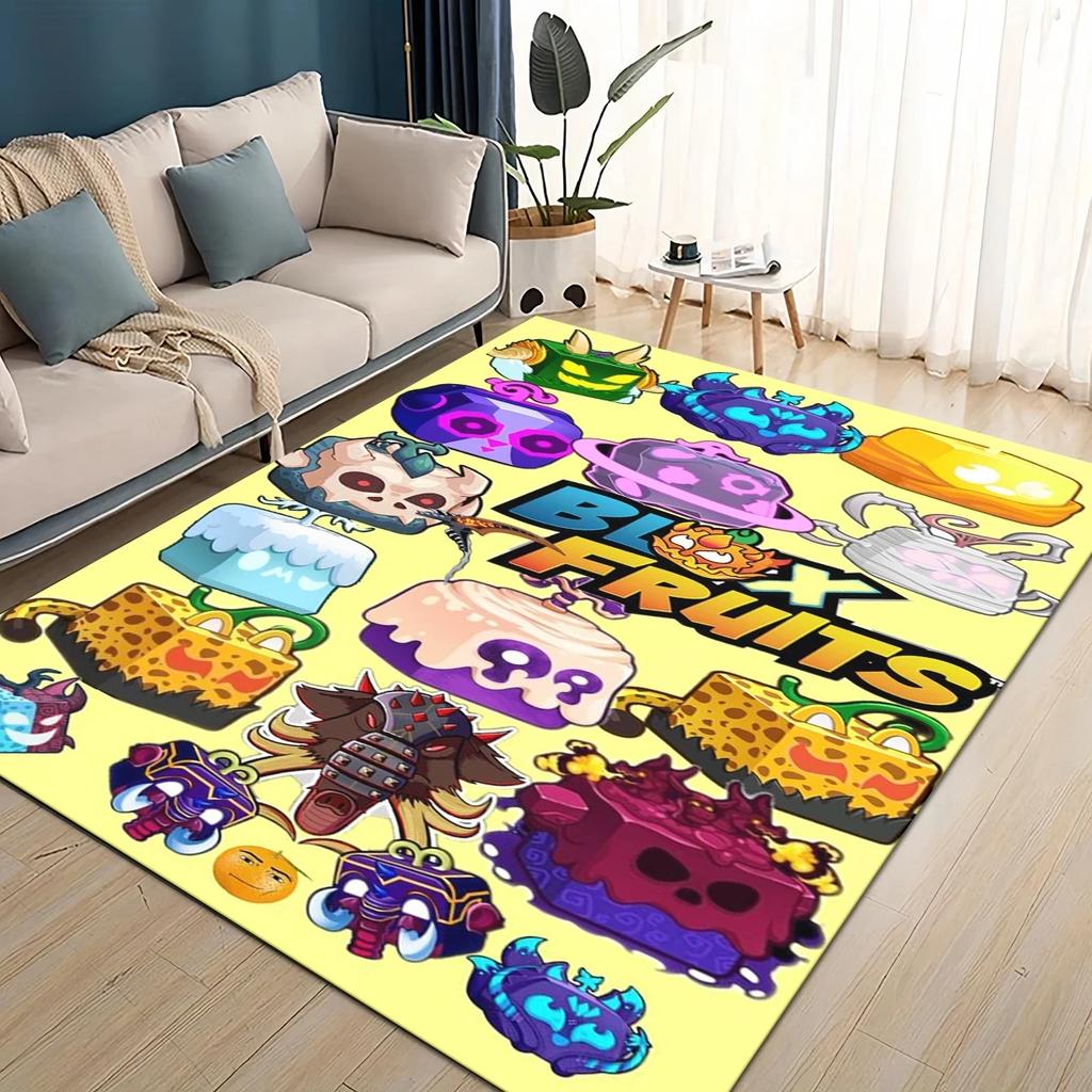 27 Style New B-Blox Fruit Cartoon Carpet Rug for Living Room Bedroom Home Sofa Decoration,Kids Play Non-slip Floor Mat