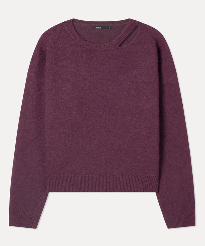 MIXXO Neck Slit Point Pullover_Miwkag10Ss