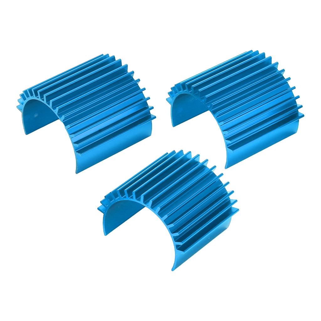 3pcs Aluminum 370 Brushless Brushed Motor Heat Sink Heatsink Cooling Fins for WPL C14 RC Car