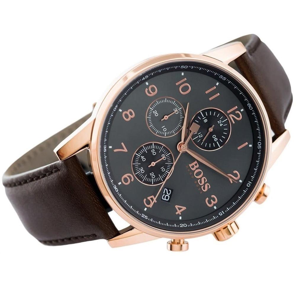 Hugo Boss 1513496 Men's Quartz Watches Black Dial 44 MM + Box