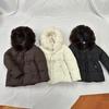 European and American loose waist and thin big fur collar cotton clothes women's warm jacket winter thickened temperament cotton-padded clothes