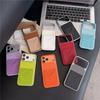 Роскошный модный кошелек-конверт из кожи личи, чехол для телефона для iPhone 11 12 13 14 15 16 17 Pro Max, защитная крышка для камеры