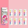 1/7Pcs Watercolor Painting Book Kids DIY Bookmark Fun Drawing Book with 21 Unique Patterns 6 Vibrant Watercolor Shades Painting Pad