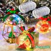 10pcs Transparent Plastic Christmas Balls, Christmas Tree Hanging Decorations, Wedding, Party, and Vacation Home Decorations