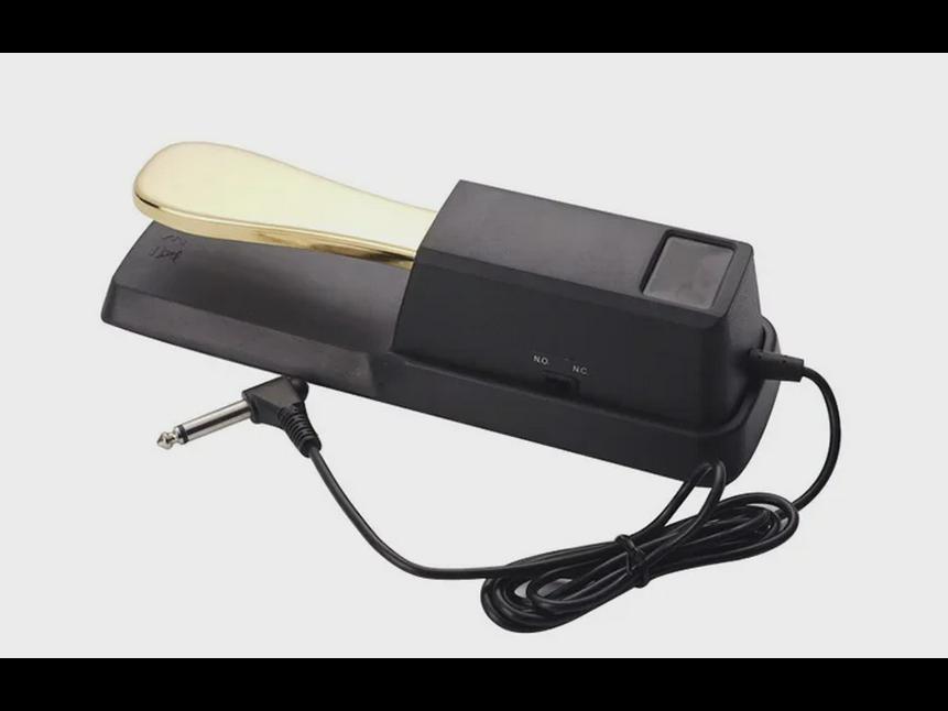 Universal Piano Sustain Pedal - Electric Keyboard & Synthetic Metal Pedal