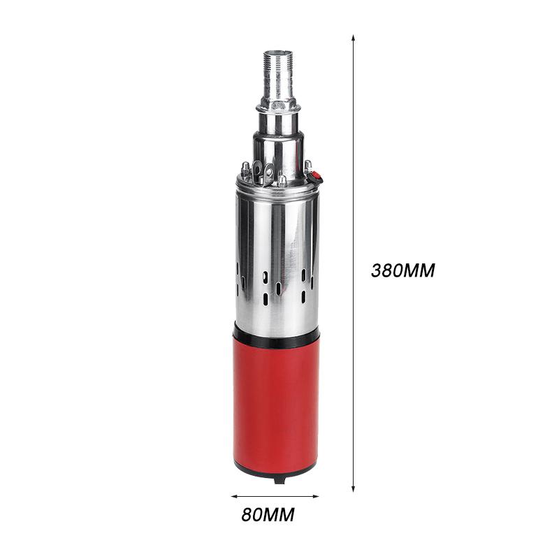 60 м, 12 В/24 В, солнечный водяной насос, 280 Вт, глубокий скважинный насос с высоким подъемом, винтовой погружной насос постоянного тока, сельскохозяйственный ирригационный сад, дом