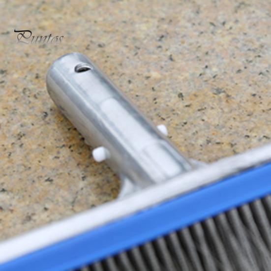 Головка щетки для бассейна Щетка для бассейна из нержавеющей стали с загнутыми концами для углов Щетки для бассейна для плитки, ступеней, полов