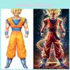 Super Saiyan Son Goku Pvc Model With Assembled Design For Action Collectors And Enthusiasts