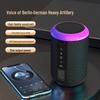 High-Power Portable Bluetooth Speaker with Colorful Subwoofer and Karaoke Functionality